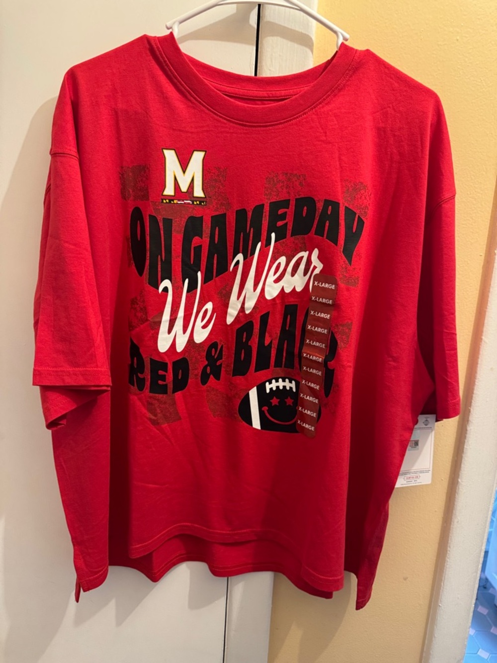 Champion Red 'We Wear Red & Black' Gameday Tee